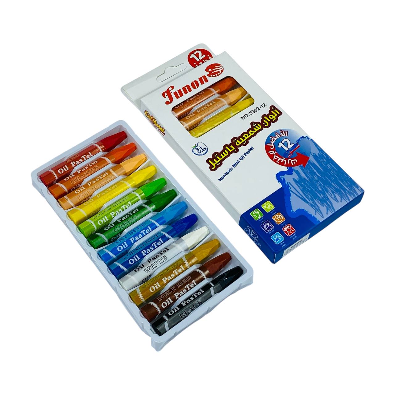 photo_3_2025-09-06_22-18-49 الوان شمعية باستيل 12 قطعه لون داكن وناعم - فنون - الصورة 1