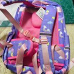 ⁦حقيبة فاخرة يونيكورن باللون البنفسجي الفاتح مع اسفنج حماية للظهر مناسبة للصف الثاني إلى الرابع⁩ - الصورة ⁦4⁩