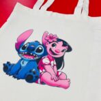 ⁦حقيبة توت باق ستيتش غليظة -  لون سكري مع سوسته - مناسبة لطلبة الكليات والدورات⁩ - الصورة ⁦3⁩