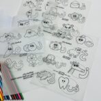 ⁦مجموعة ورق شف حرف ورسمة ، مناسبة لأطفال التأهيل والروضة ،الحروف العربية كاملة⁩ - الصورة ⁦6⁩