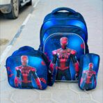 ⁦حقيبة مدرسية 3 قطع مناسبة للصف من ثاني الى خامس ، سبايدر مان ، ايلسا⁩ - الصورة ⁦5⁩