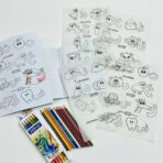 مجموعة ورق شف حرف ورسمة ، مناسبة لأطفال التأهيل والروضة ،الحروف العربية كاملة