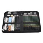 طقم رسم احترافي 42 قطعه من KeepSmiling في حقيبة