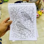 ⁦مذكرة تلوين ام صالح للكبار - مناسبة للتلوين بالالوان الخشبية والماركر المائي ،رسومات مختلفة ماندالا - 15 ورقة⁩ - الصورة ⁦9⁩