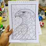 ⁦مذكرة تلوين ام صالح للكبار - مناسبة للتلوين بالالوان الخشبية والماركر المائي ،رسومات مختلفة ماندالا - 15 ورقة⁩ - الصورة ⁦3⁩