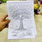 ⁦مذكرة تلوين ام صالح للكبار - مناسبة للتلوين بالالوان الخشبية والماركر المائي ،رسومات مختلفة ماندالا - 15 ورقة⁩ - الصورة ⁦7⁩