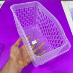 ⁦سلة تنظيم الثلاجة والمطبخ شفافة - حجمين كبير صغير ، للخضروات والعلب والمشروبات⁩ - الصورة ⁦5⁩