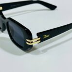 ⁦نظارة شمسية نسائية تصميم شبيه Dior مع حافظة حماية⁩ - الصورة ⁦5⁩