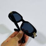 ⁦نظارة شمسية نسائية تصميم شبيه Dior مع حافظة حماية⁩ - الصورة ⁦4⁩