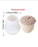 ⁦قالب سيلكون علي شكل صنوبر بتصميم بندق 🌰 WFHM77⁩ - الصورة ⁦3⁩