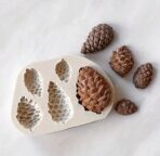 قالب سيلكون علي شكل مخروط الصنوبر WFHM77