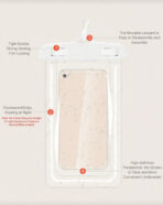 ⁦حقيبة هاتف ليلية مضيئة مضادة للماء تضيء في الليل قابلة للمس بشاشة WFHM77⁩ - الصورة ⁦4⁩