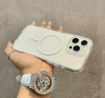 ⁦كفر نصف شفاف بشحن مغناطيسي 🧲 قابل لطيء WFHM77⁩ - الصورة ⁦3⁩