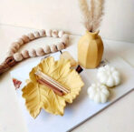 قالب سيلكون بشكل ورقة القيقب لصب الجبس WFHM77