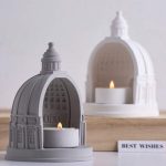 قالب سيلكون تصميم قلعة لصب الجبس لمصهورات الشمع WFHM77