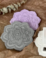 ⁦قالب نقش مندالا ازرق لصب الجبس WFHM77⁩ - الصورة ⁦3⁩