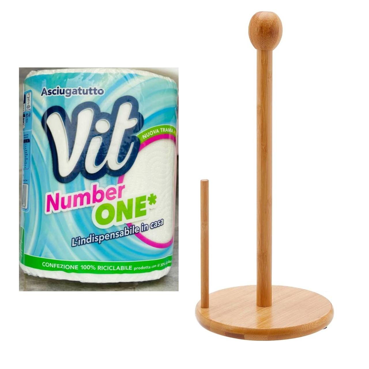 photo_1_2025-11-19_23-25-08 حاملة منديل مطبخ رول خشبية - تنظيم المطبخ وديكور المنزل - الصورة 1