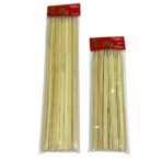 اسياخ خشبية عريضة شواء و للأعمال الفنية وصنع باقات الهدايا طول 35 - 25 سم