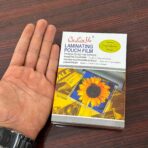 ⁦ورق تجليد بطاقات مقاس 16*11 سم دستة 100 شريحة سمك 125 ميكرو⁩ - الصورة ⁦3⁩