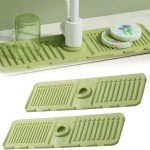 فوطة سيليكون مضادة للماء لحوض المطبخ والحمام ، حماية من رذاذ الحنفية للمطبخ والحمام