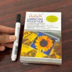 ⁦ورق تجليد بطاقات مقاس 16*11 سم دستة 100 شريحة سمك 125 ميكرو⁩ - الصورة ⁦2⁩