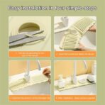 ⁦فوطة سيليكون مضادة للماء لحوض المطبخ والحمام ، حماية من رذاذ الحنفية للمطبخ والحمام⁩ - الصورة ⁦2⁩