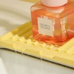 ⁦فوطة سيليكون مضادة للماء لحوض المطبخ والحمام ، حماية من رذاذ الحنفية للمطبخ والحمام⁩ - الصورة ⁦4⁩