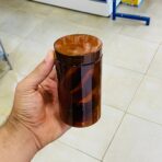 ⁦دستة علب عسلية 10 علب - 400 مل لحفظ مستحضرات العناية ومنتجات غذائية مع اسفنجة الغطاء للحفظ⁩ - الصورة ⁦3⁩