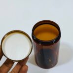 ⁦دستة علب عسلية 10 علب - 400 مل لحفظ مستحضرات العناية ومنتجات غذائية مع اسفنجة الغطاء للحفظ⁩ - الصورة ⁦2⁩