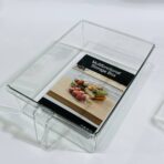 ⁦منظم ثلاجة فاخر شفاف 3 أحجام مع ذراع سهل الحمل⁩ - الصورة ⁦11⁩