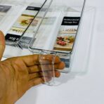 ⁦منظم ثلاجة فاخر شفاف 3 أحجام مع ذراع سهل الحمل⁩ - الصورة ⁦4⁩