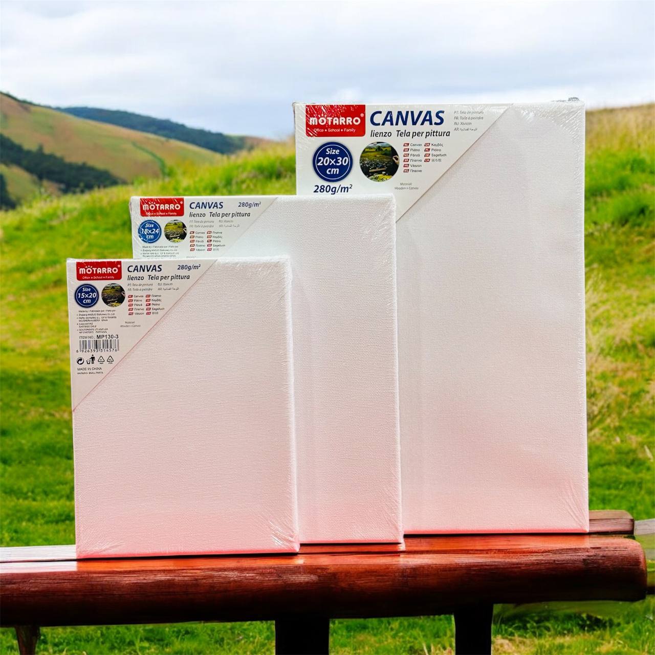 photo_1_2026-01-10_22-05-04 لوحة كانفس درجة أولى 280 جرام motaRRo مقاس 20×15 - 24×18 - 30×20 سم - الصورة 1