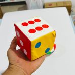 ⁦كورة و مكعب اسفنج لعبة مواليد مع شكشاكة داخلها مناسبة للأطفال الصغار MOAF03⁩ - الصورة ⁦2⁩