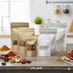 مجموعة أظرف كرافت تعبئة وتغليف 50 ظرف اغلاق محكم بشريط شفاف، مناسبة لأصحاب المشاريع وحفظ المواد الغذائية