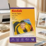 20 ورق صور شديد اللمعان مناسب لصنع كروت المناسبات  180 جرام وجه واحد KODAK مقاس A4